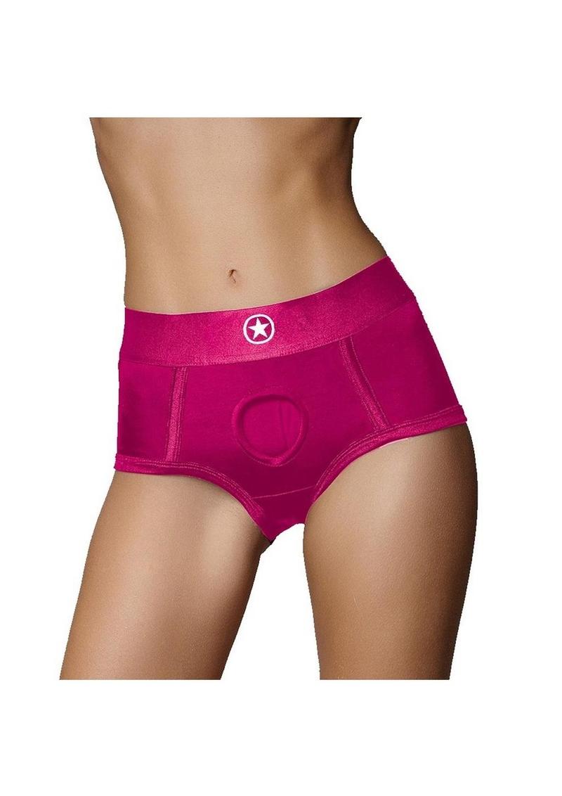 Vibrating Strap-On Brief With Rechargeable Bullet