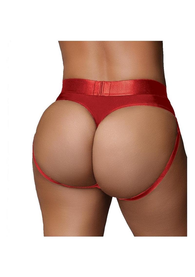 Ouch! Vibrating Strap-On Thong With Rechargeable Bullet
