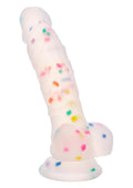 Party Boy Silicone Studs Dong with Suction Cup Multicolor Dildo