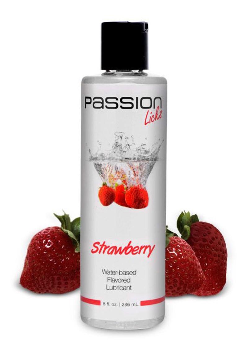 Passion Licks Strawberry Water Based Flavored Lubricant