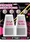 Pecker Beer Pong Game Set Cups And Pong Balls