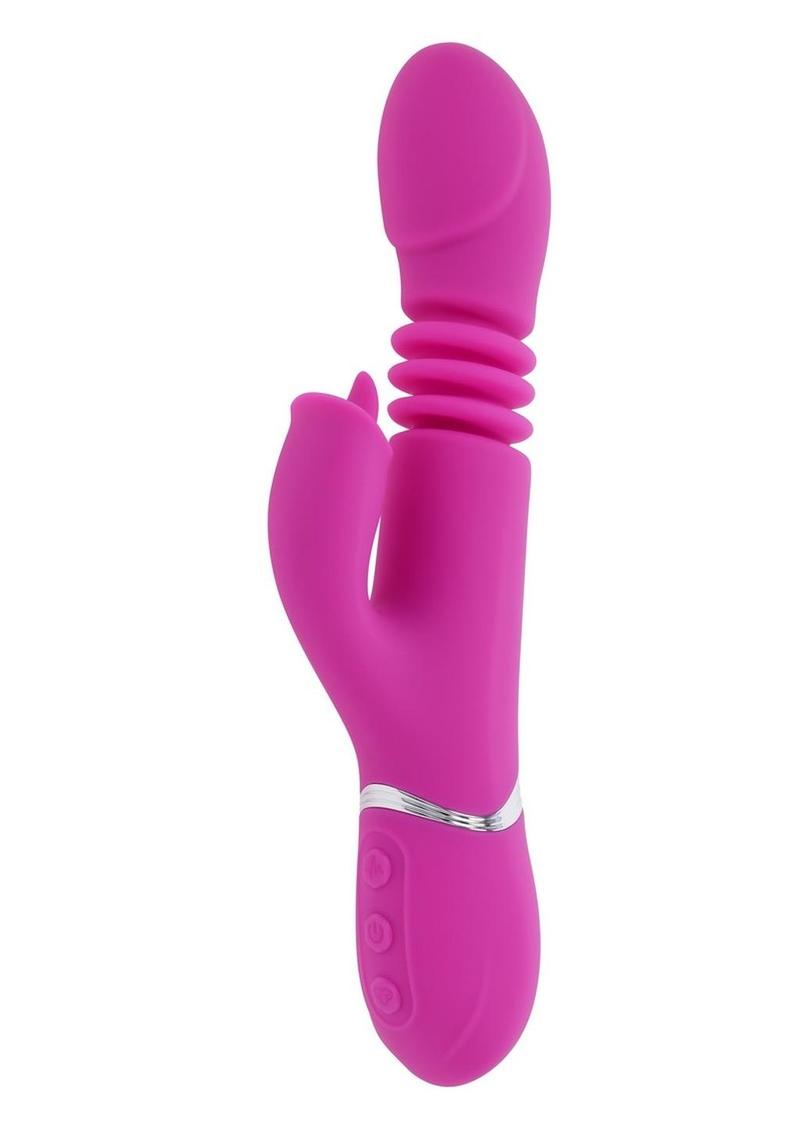 Evolved Pink Dragon Thrusting and Twirling Vibrator