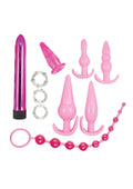 Pink Elite Collection Vibrating Anal Play Kit Beginners