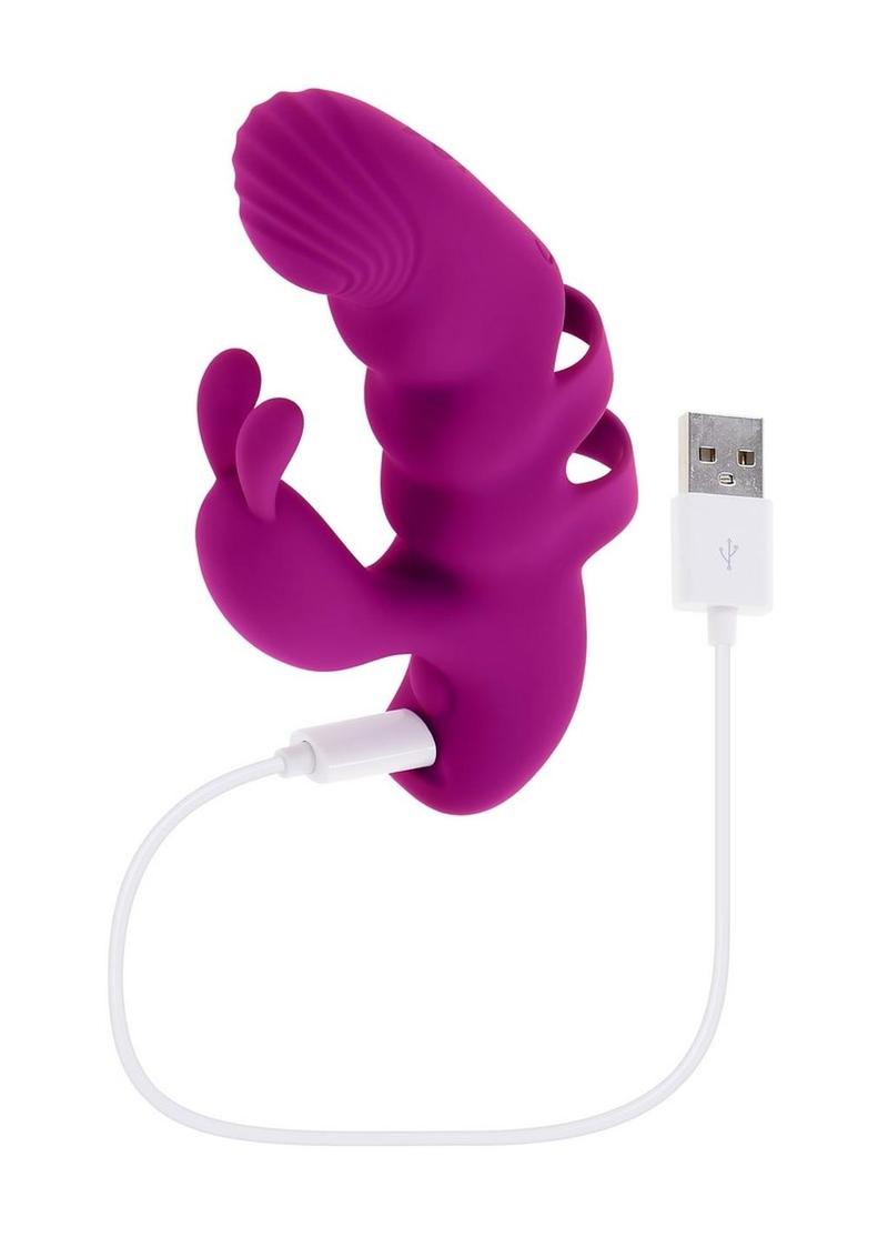 Playboy Lend a Hand Rechargeable Silicone Finger Vibrator