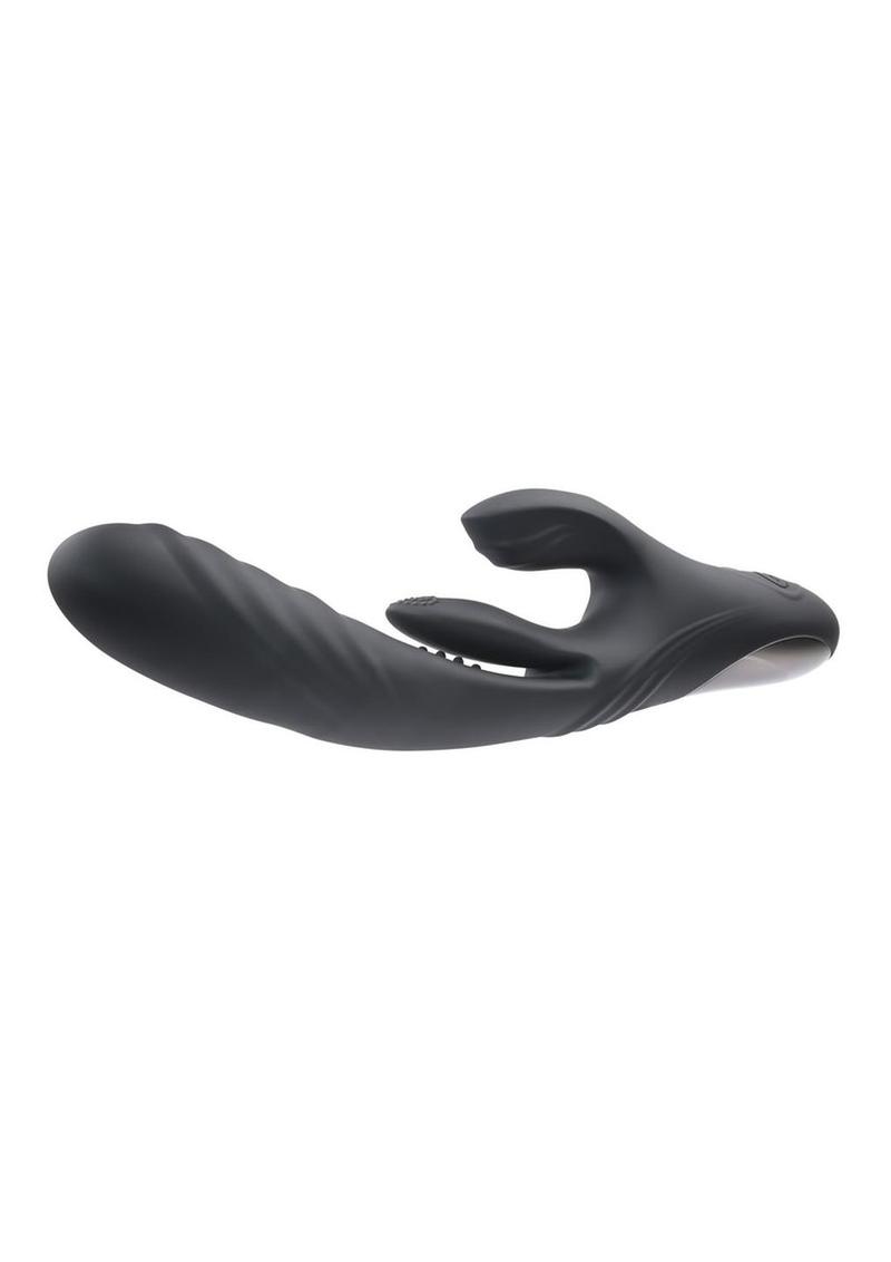 Playboy Rapid Rabbit Rechargeable Silicone Rabbit Vibrator