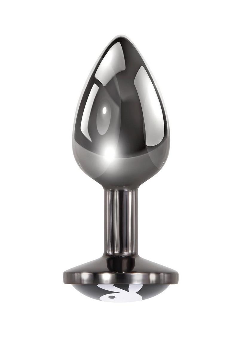 Playboy Tux Metal Butt Plug with Iconic Logo