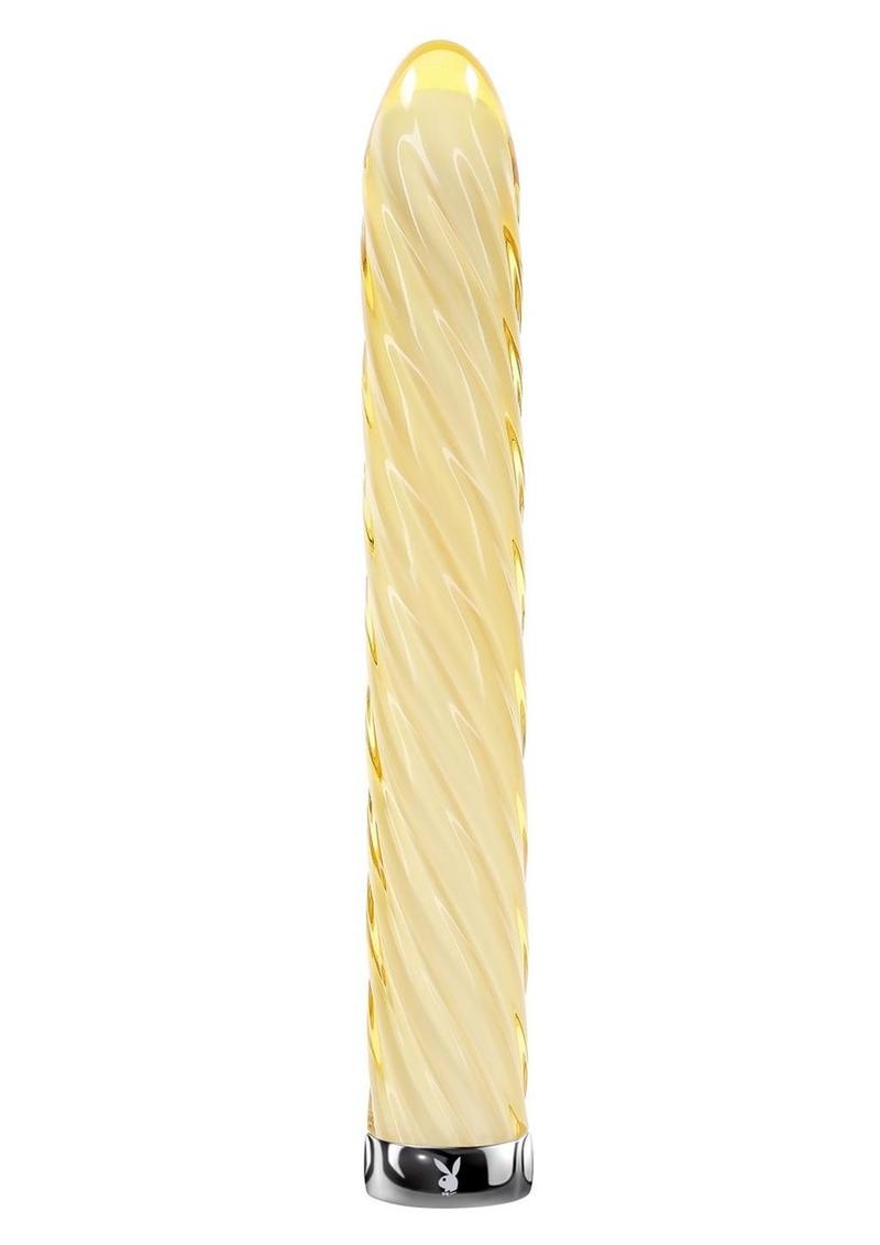 Playboy Twist Of Fate Glass Vibrator