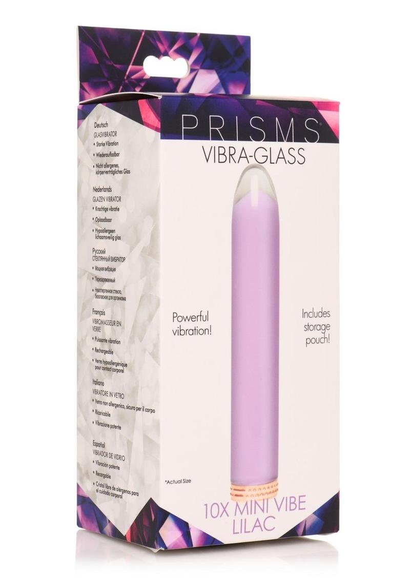 Prisms 10X Mini Vibrating Rechargeable Glass Bullet