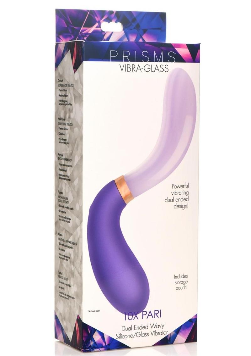Prisms Vibe Glass 10X Pari Dual Ended Wavy Dildo