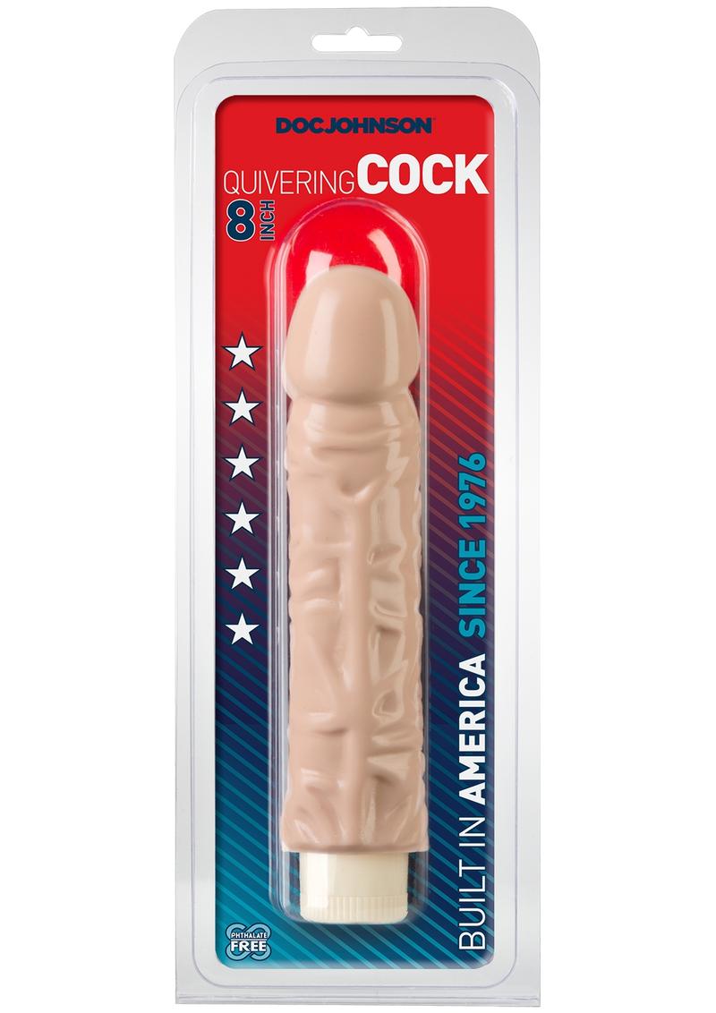 Quivering Cock Vibrating Dildo Vanilla by Doc Johnson