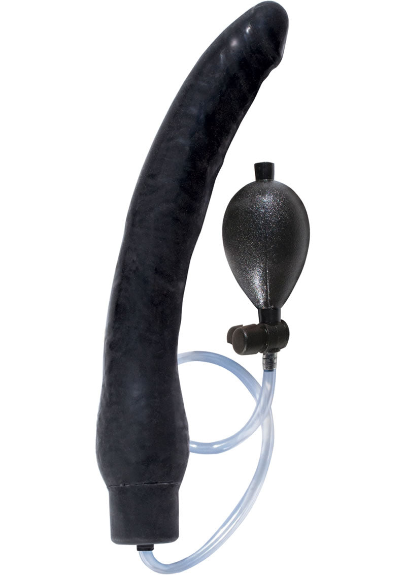 RAM 12-Inch Inflatable Dong Expandable Latex Dildo Deep Penetration