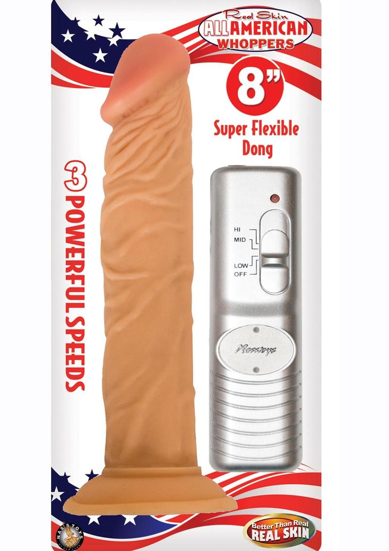 Real Skin All American Whoppers Vibrating Dildo