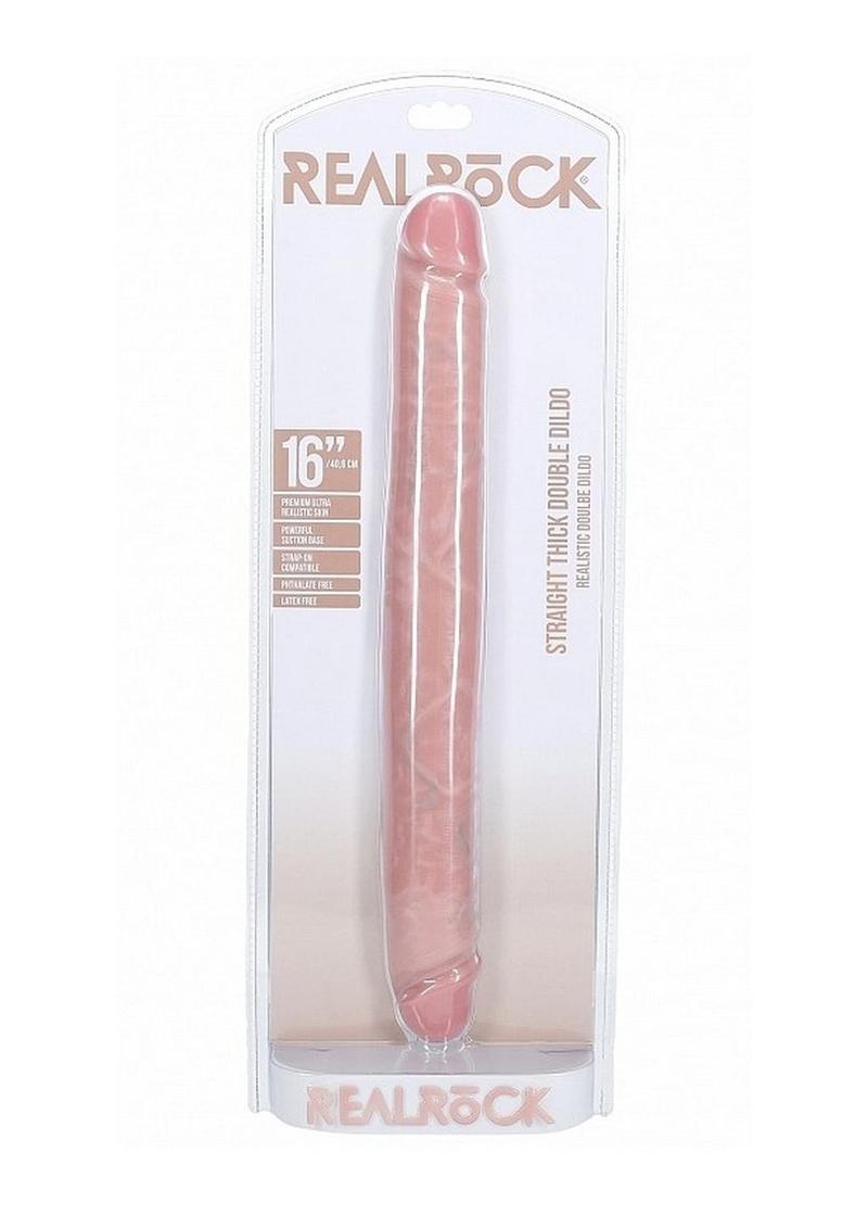 Real Rock Realistic Skin Thick Double-Ended Dongs