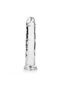 RealRock Crystal Clear Straight Dildo with Suction Cup