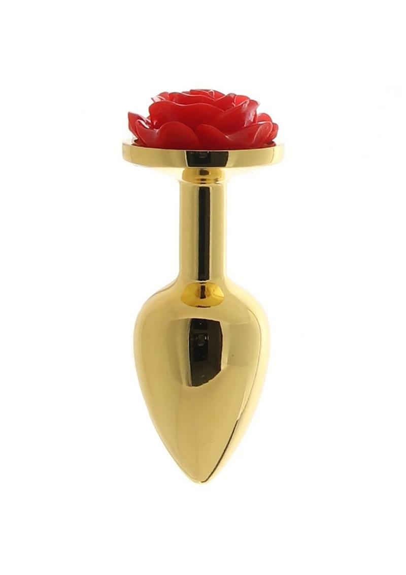 Rear Assets Rose Aluminum Elegant Anal Plug and Functional