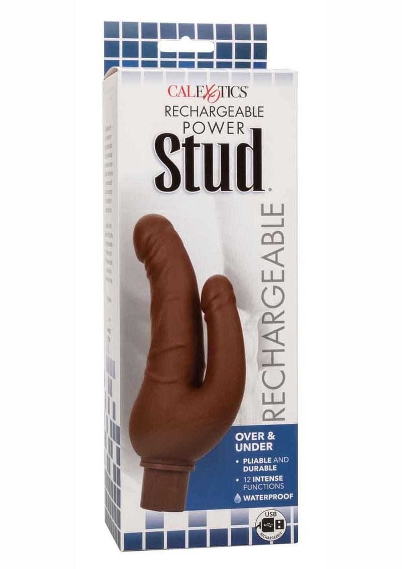 CalExotics Rechargeable Power Stud Over Vibrating Double Dong