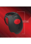 Red Dot V3 Rechargeable Silicone Vibrating Cock Ring with Remote Control