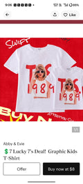New Taylor Swift Shirt Size 6