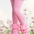 Pink Ruffle Leggings