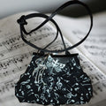 Mini Music Note Upcycled Crossbody Bag