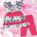 New Girls Spring Capri Set Size 4