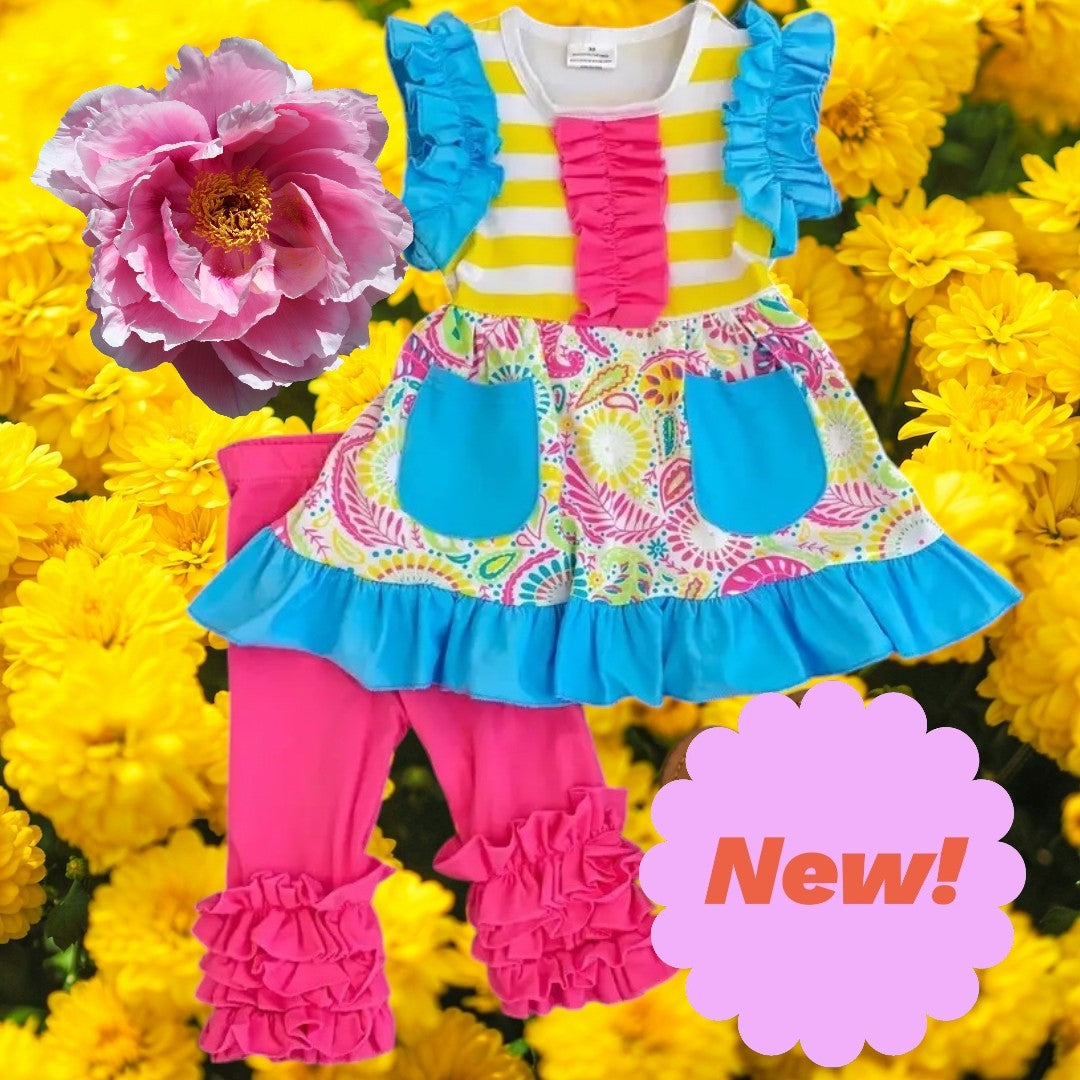 New Spring Capri Outfit Size 8-10