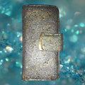 Metallic Gold and Blue Sparkle Wallet