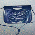 Upcycled Blue/Purple Bling Shoulder Bag