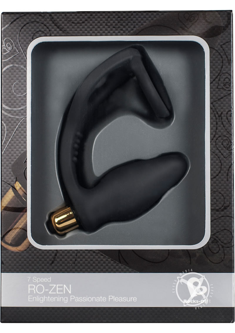 Ro Zen 7 Speed Vibrating Silicone Cock Ring Butt Plug