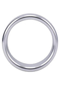Rock Solid Brushed Alloy Cock Ring by Doc Johnson