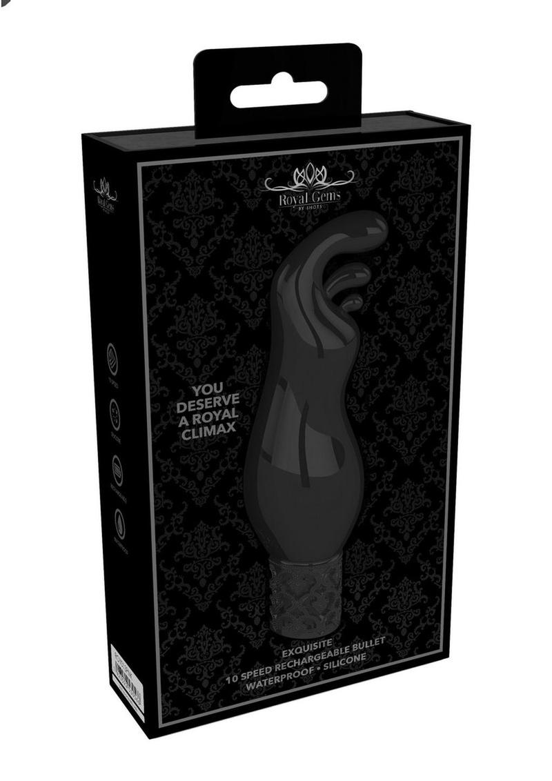 Royal Gems Exquisite Silicone Rechargeable Bullet 10-Speed Vibrator