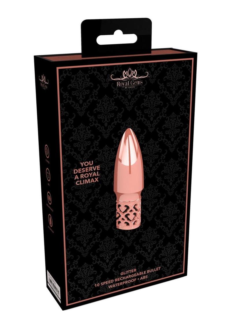 Royal Gems Glitter Waterproof Rechargeable Bullet Vibrator