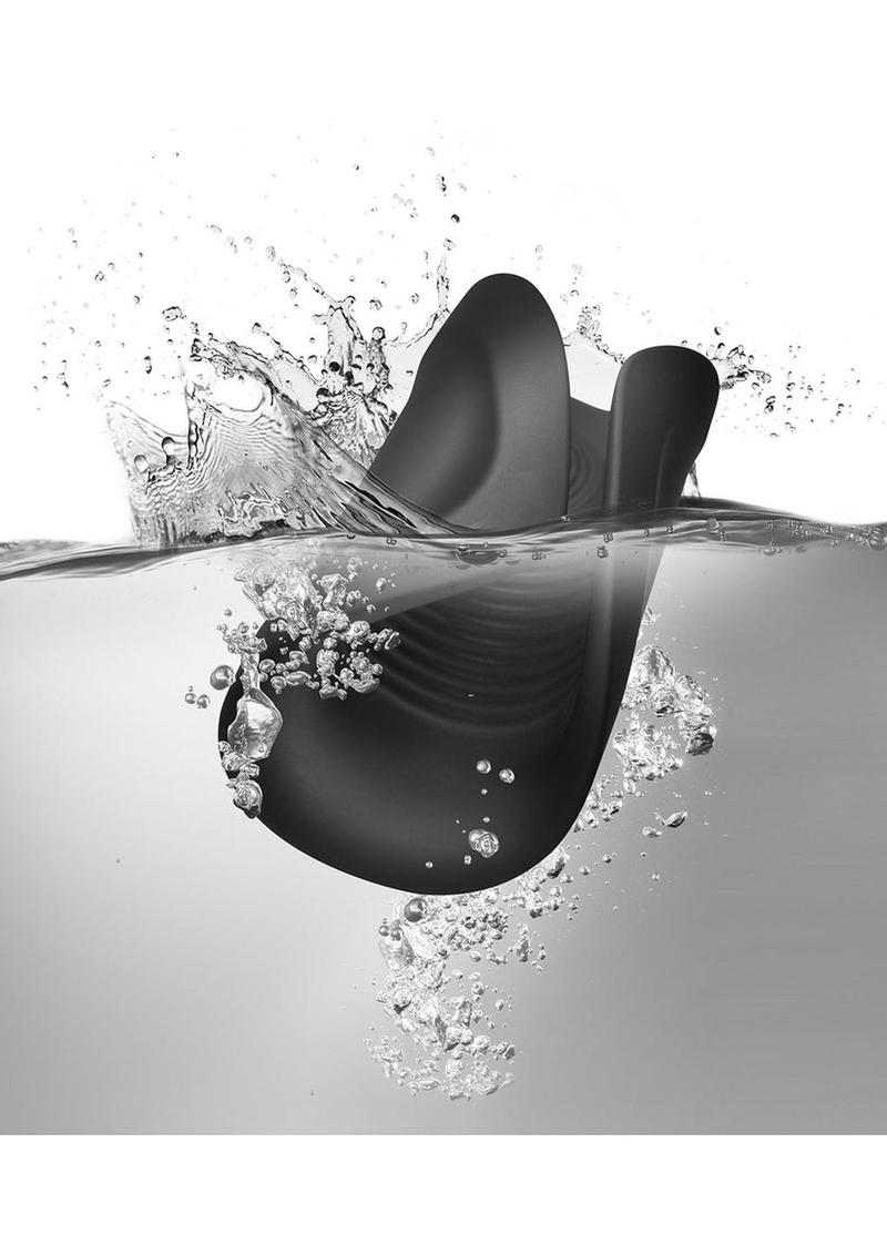 Rush Silicone Vibrating Textured Masturbator 10-Mode Waterproof Toy