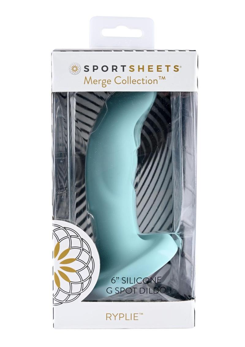 Sportsheets Ryplie Silicone Curved G-Spot Dildo with Suction