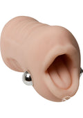 Sasha Grey UltraSkyn Vibrating Deep Throat Sucker Vanilla