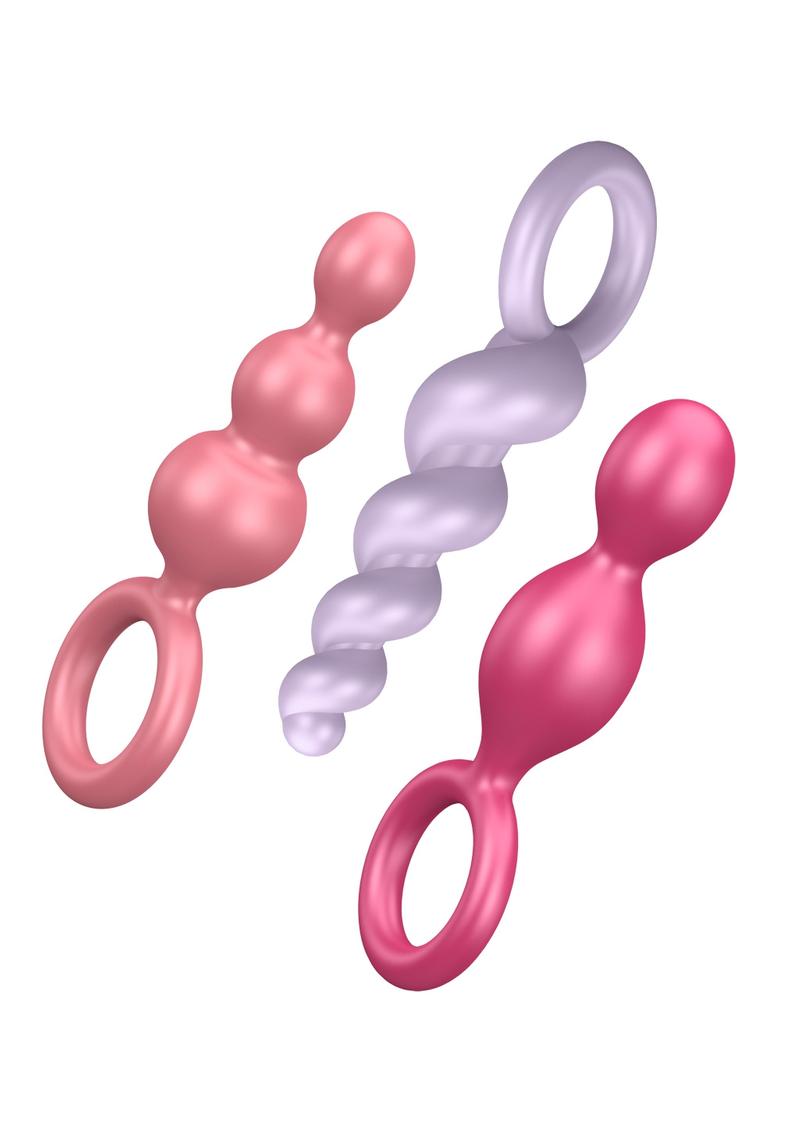 Satisfyer Booty Call Silicone Textured Anal Plugs
