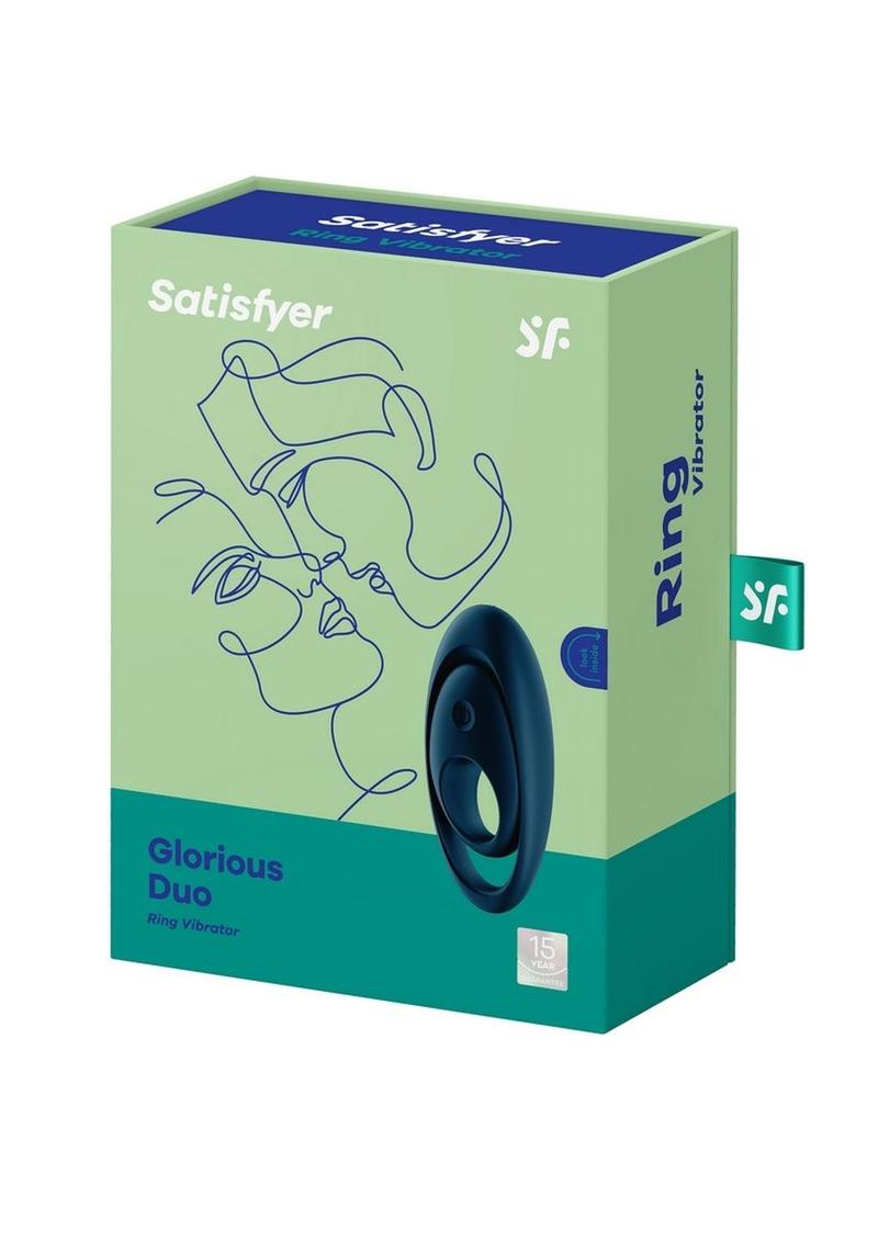Satisfyer Glorious Duo Vibrating Silicone Cock Ring for Couples
