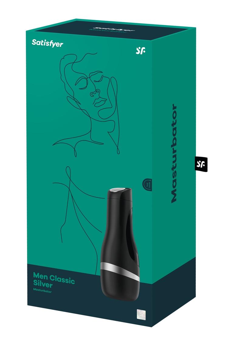 Satisfyer Men Classic Silver – Discreet, Stylish Male Masturbator
