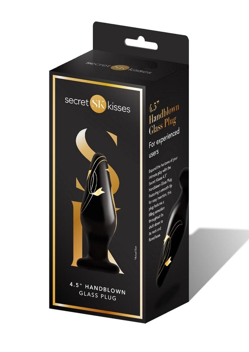 Secret Kisses Handblown Glass Plug for Experienced Pleasure