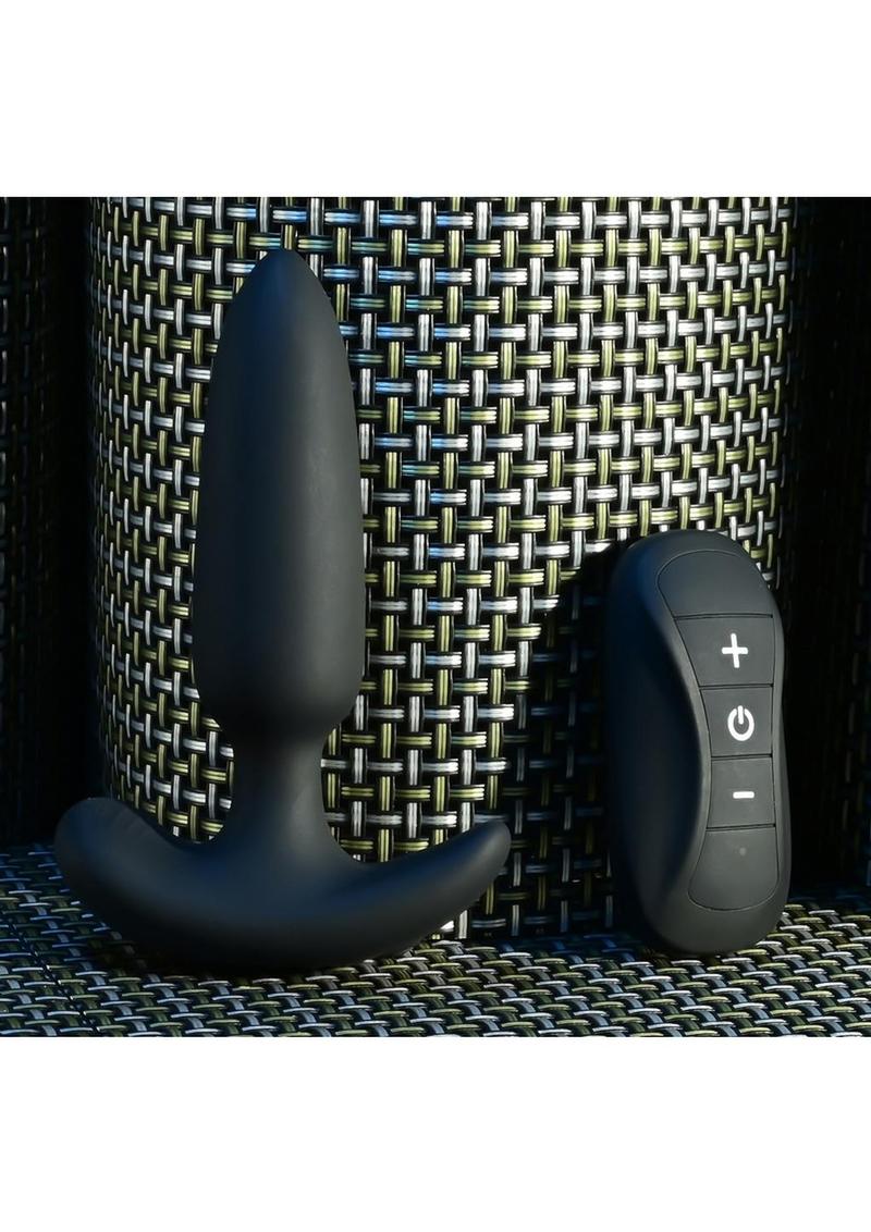 Selopa Black Beauty Rechargeable Silicone Vibrating Anal Plug