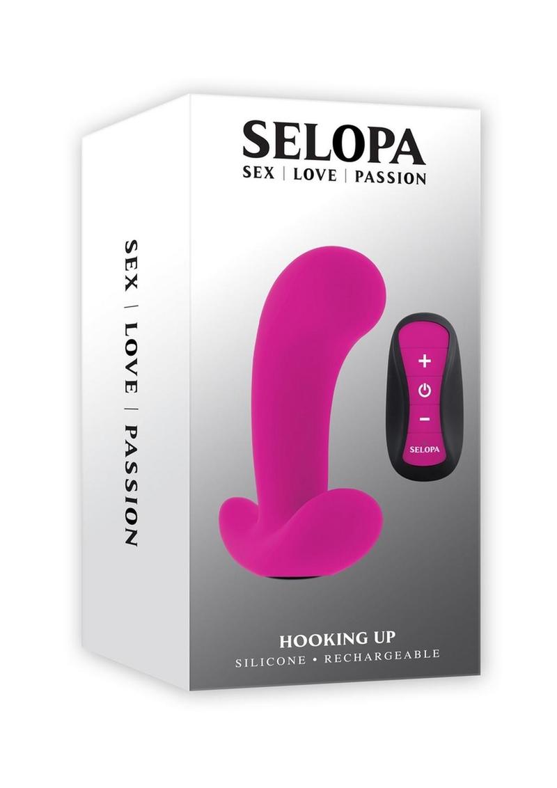 Selopa Hooking Up Rechargeable Silicone Anal Plug with Remote