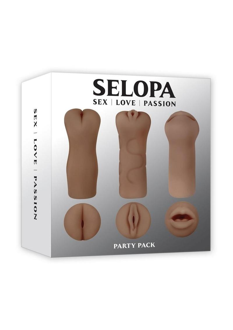 Selopa Party Pack Oral Vaginal With Anal Stroker Set