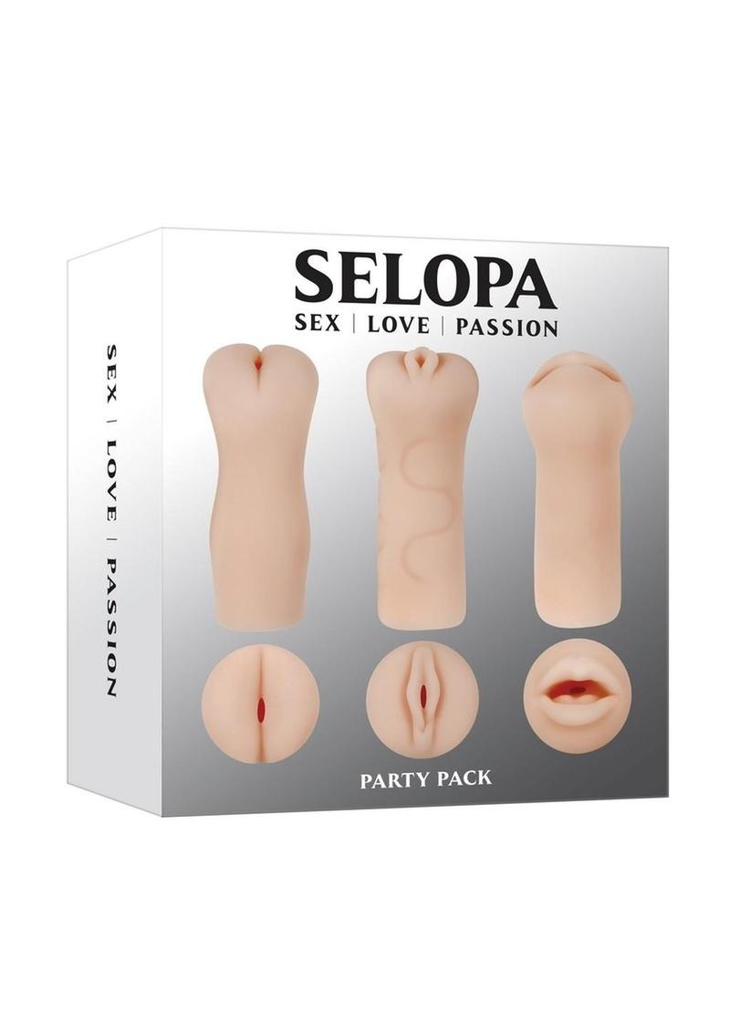 Selopa Party Pack Oral Vaginal With Anal Stroker Set