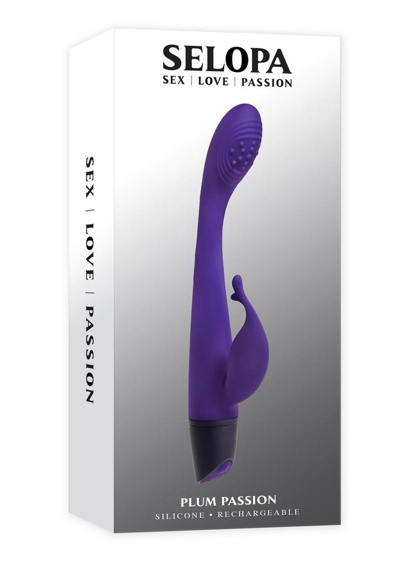Selopa Plum Passion Dual Stimulating Silicone Vibrator