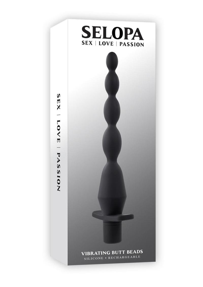 Selopa Vibrating Rechargeable Silicone Butt Beads