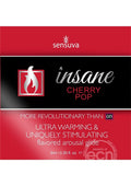 Sensuva Insane Cherry Pop Ultra Warming And Stimulating Glide