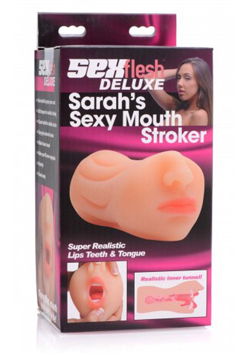 SexFlesh Deluxe Sarah’s Sexy Mouth Stroker