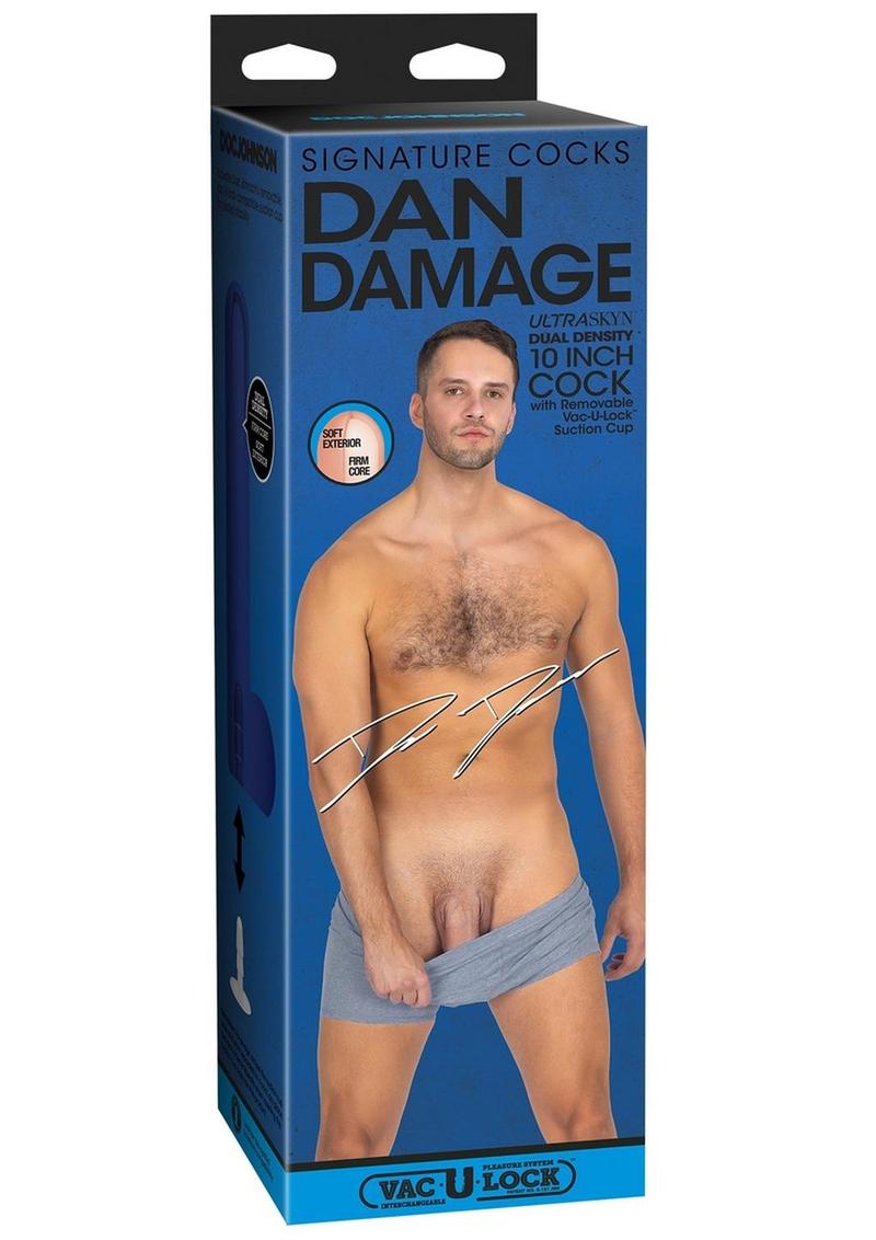 Signature Cocks Dan Damage Dildo with Removable Suction Cup
