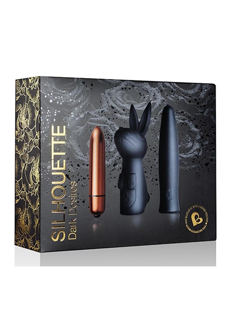 Silhouette Dark Desires Kit with Silicone Sleeves Bullet Vibrator