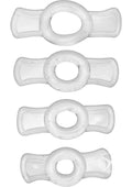 Size Matters Endurance Clear 4-Ring Penis Ring Set